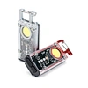 Portable LED Work Light with Red Grey COB 4SMD Rechargeable ABS Keychain and Clip IP65 Rating Emergency Charging Flashlight